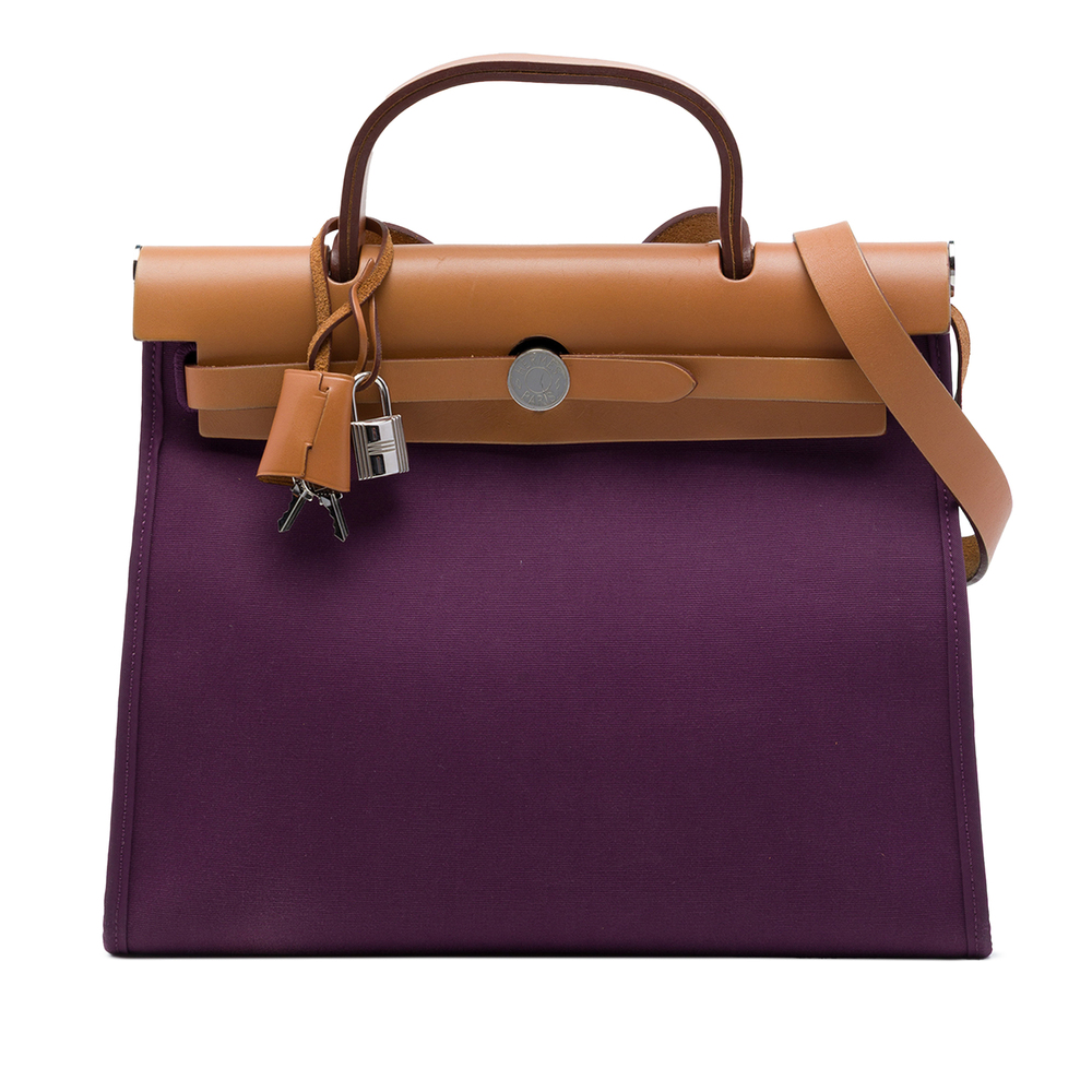 Pre-Loved Hermes Toile Herbag Zip 31